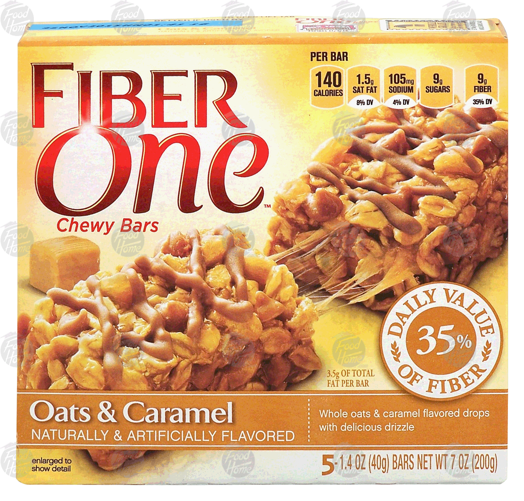 Fiber One&nbsp;&nbsp;oats & caramel chewy granola bars Full-Size Picture